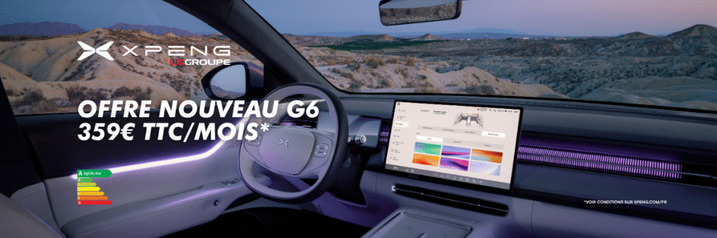 XPENG G6 : l’offre du moment dès 359€ TTC/mois*