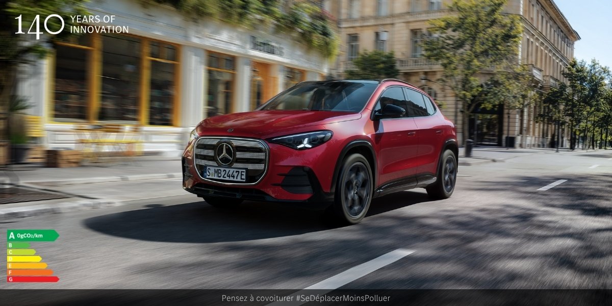 Nouveau Mercedes-Benz GLA électrique : jusqu’à 657 km d’autonomie